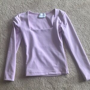 Sleeper Long Sleeve Square Neck Top XS